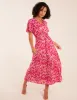 Abstract Animal Print Wrap Maxi Dress sold by Blue Vanilla