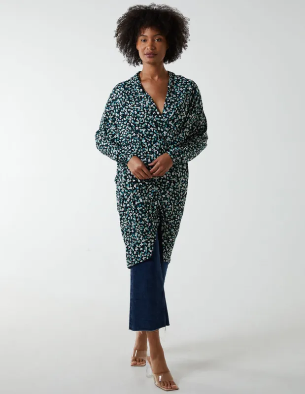 Draped Dip Hem Long Top sold by Blue Vanilla