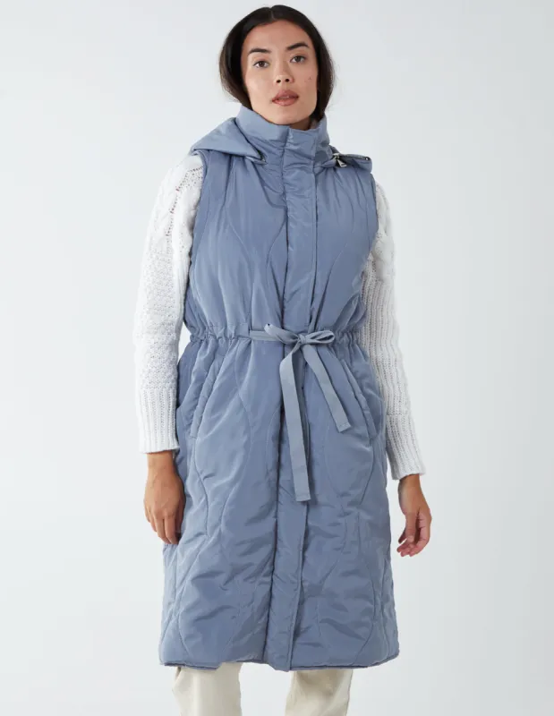 Quilted Belted Gilet sold by Blue Vanilla