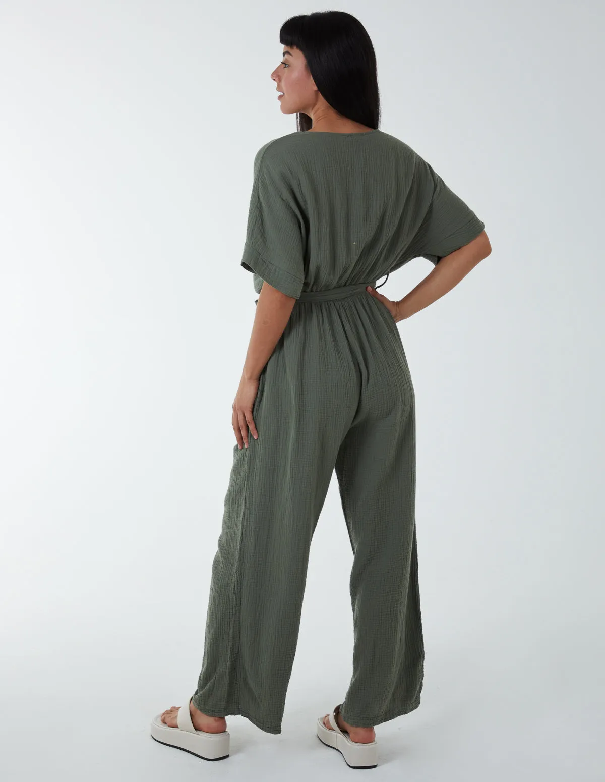 Cheese Cloth Jumpsuit sold by Blue Vanilla product image thumbnail 4