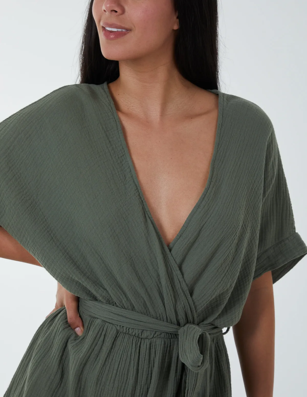 Cheese Cloth Jumpsuit sold by Blue Vanilla product image thumbnail 3