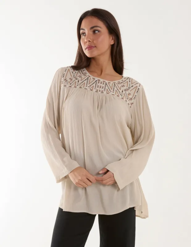 Embroidered Top sold by Blue Vanilla