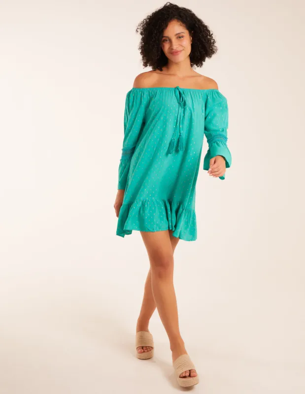Bardot Tunic Dress With Frill Hem sold by Blue Vanilla
