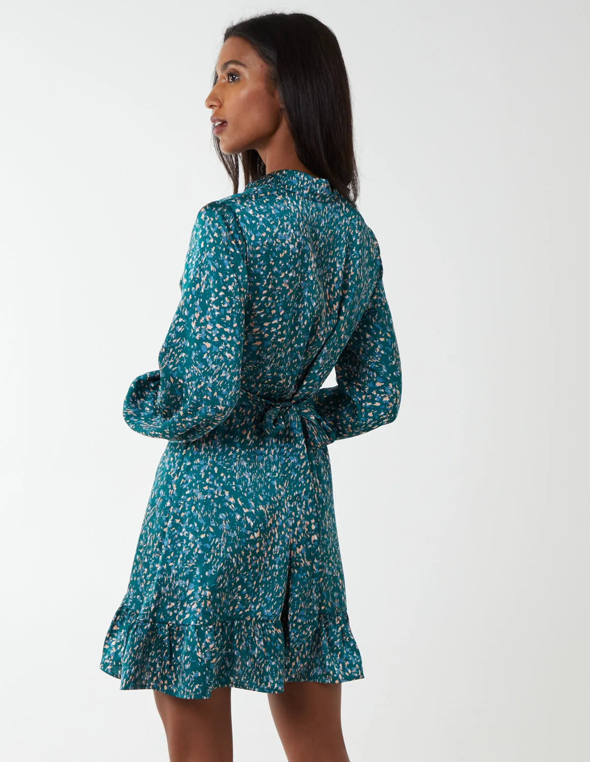 Wrap Bust Mini Shirt Dress sold by Blue Vanilla product image thumbnail 5