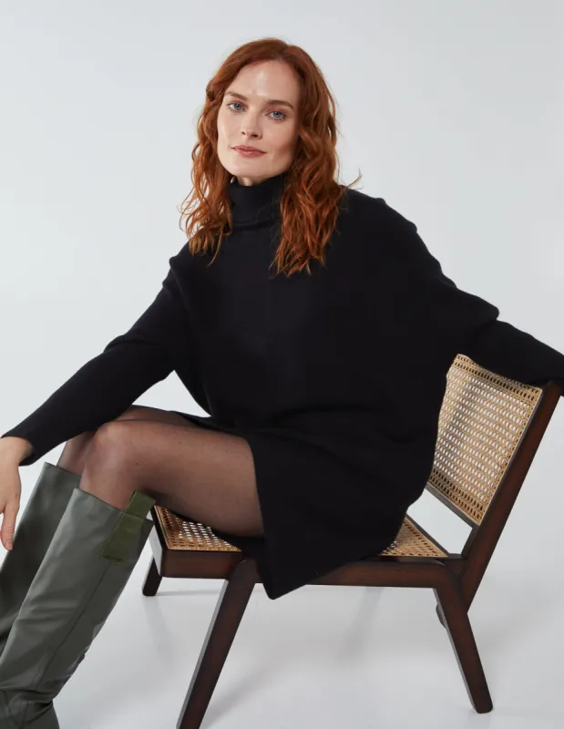 High Low Turtle Neck Jumper sold by Blue Vanilla