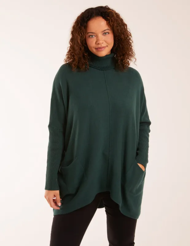 Roll Neck Pocket Jumper sold by Blue Vanilla