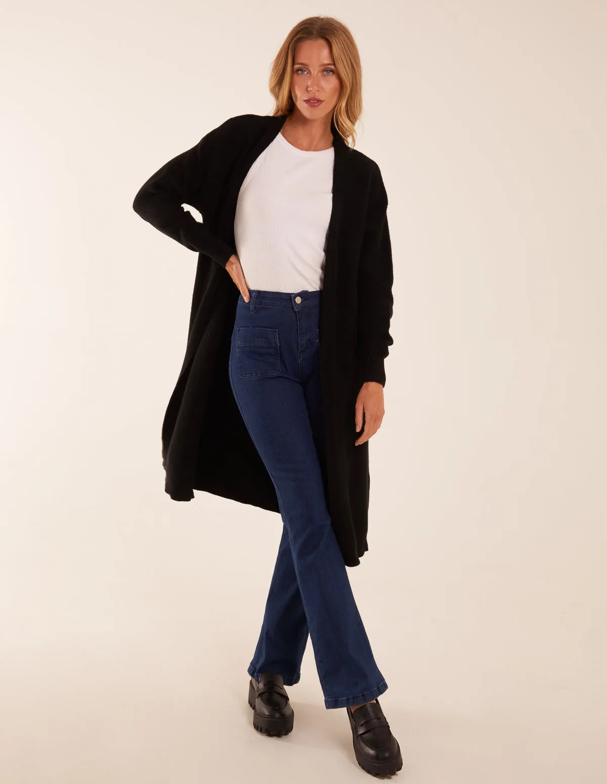 Ribbed Throw On Cardigan sold by Blue Vanilla product image thumbnail 3