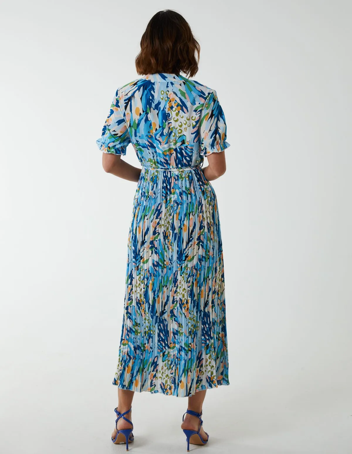 Abstract Pleated Maxi Dress sold by Blue Vanilla product image thumbnail 4