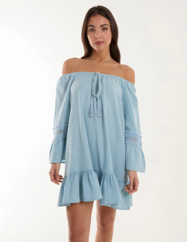 Lace Trim Tunic Dress sold by Blue Vanilla