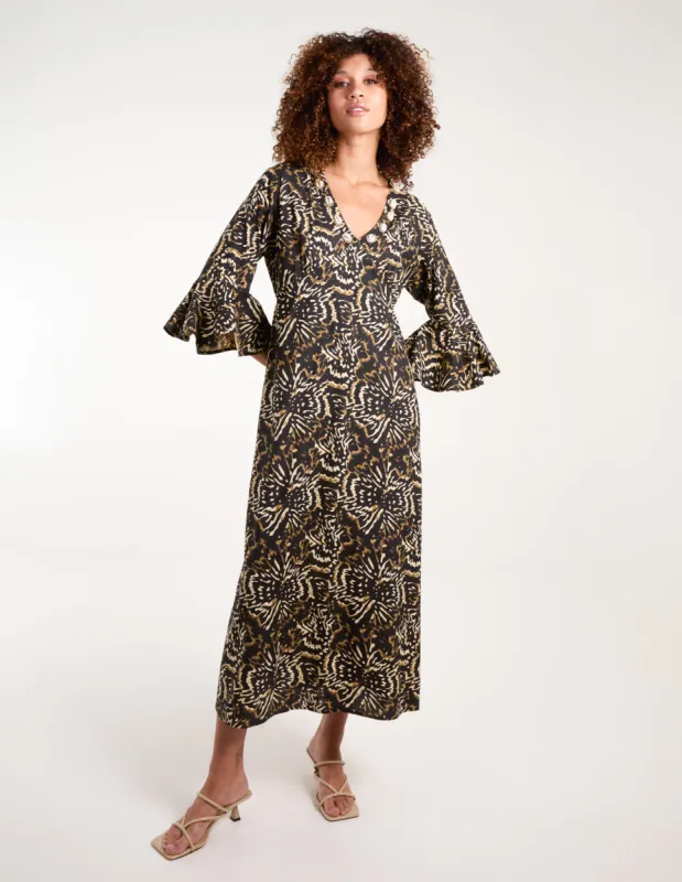 V Neck Shell Midi Dress sold by Blue Vanilla