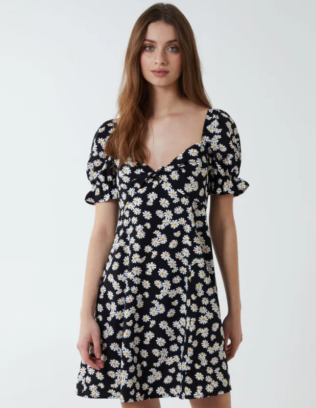 Milkmaid Twist Front Fit & Flare Dress sold by Blue Vanilla
