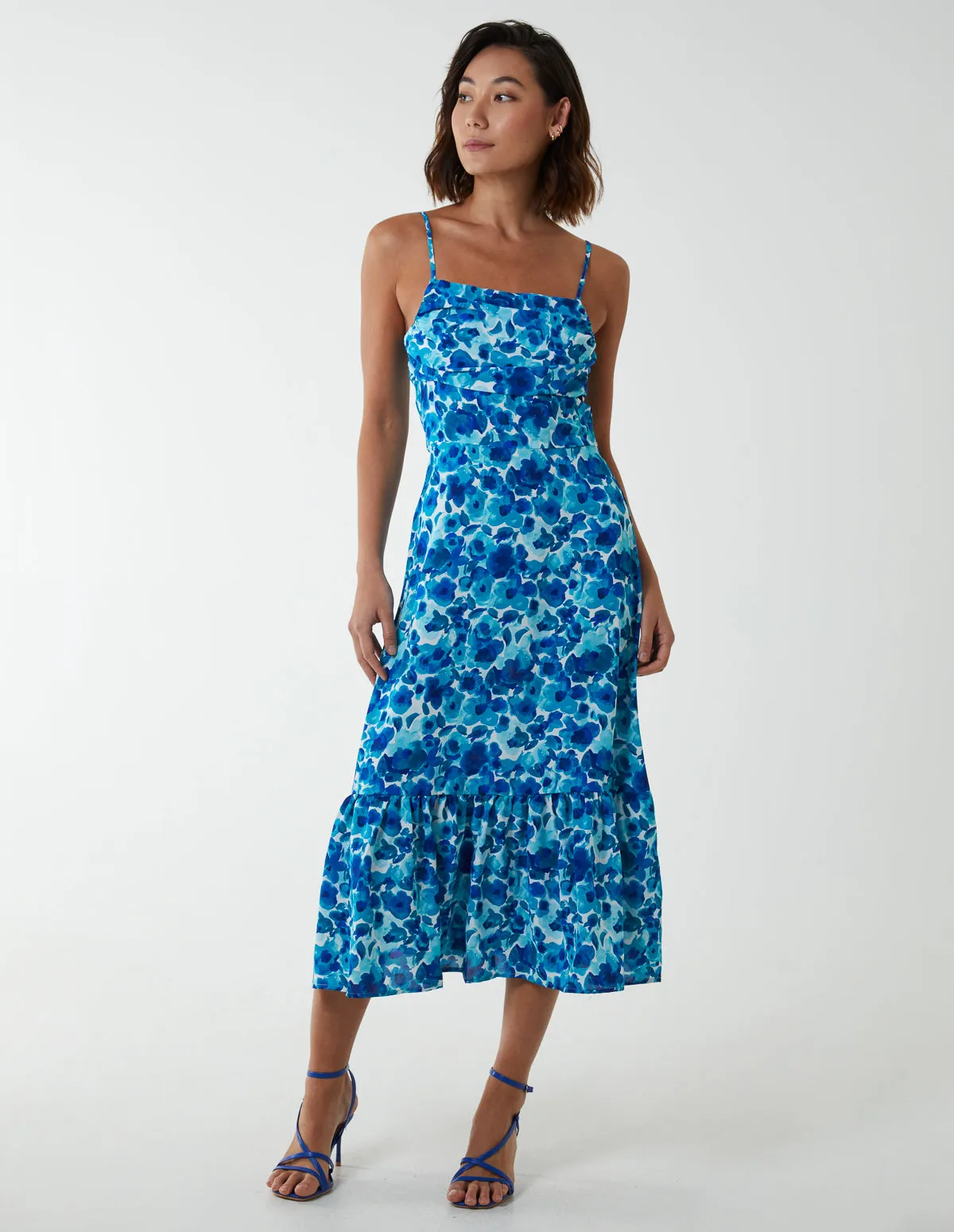 Draped Cowl Neck Midi Dress sold by Blue Vanilla product image thumbnail 3
