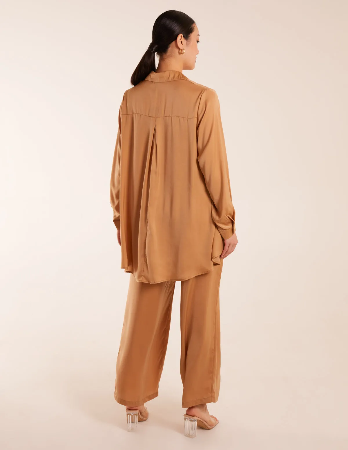 Long Sleeve Shirt & Wide Leg Trouser Set sold by Blue Vanilla product image thumbnail 5