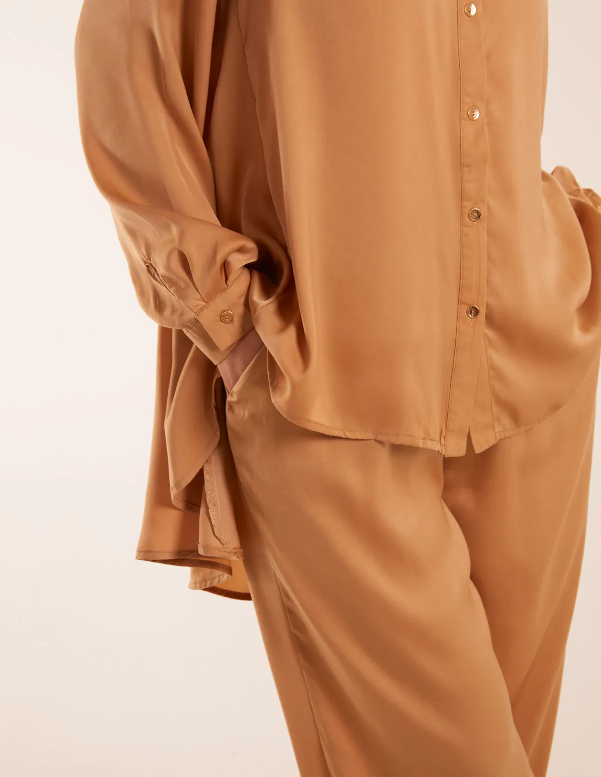 Long Sleeve Shirt & Wide Leg Trouser Set sold by Blue Vanilla product image thumbnail 4