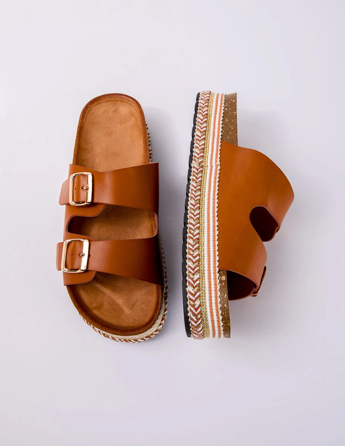 Contrast Woven Base Buckle Sandal sold by Blue Vanilla product image thumbnail 3