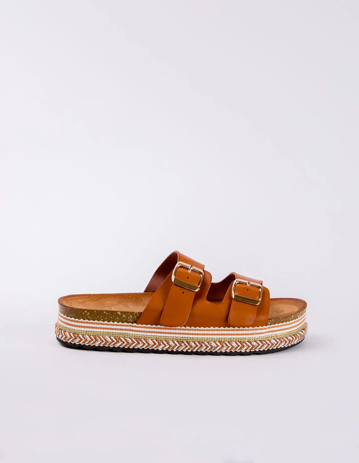 Contrast Woven Base Buckle Sandal sold by Blue Vanilla product image thumbnail 4