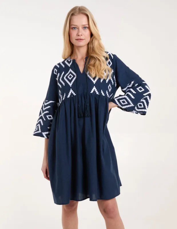 Embroidered Tunic Dress sold by Blue Vanilla
