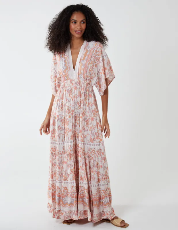 Batwing Tie Back Maxi Dress sold by Blue Vanilla