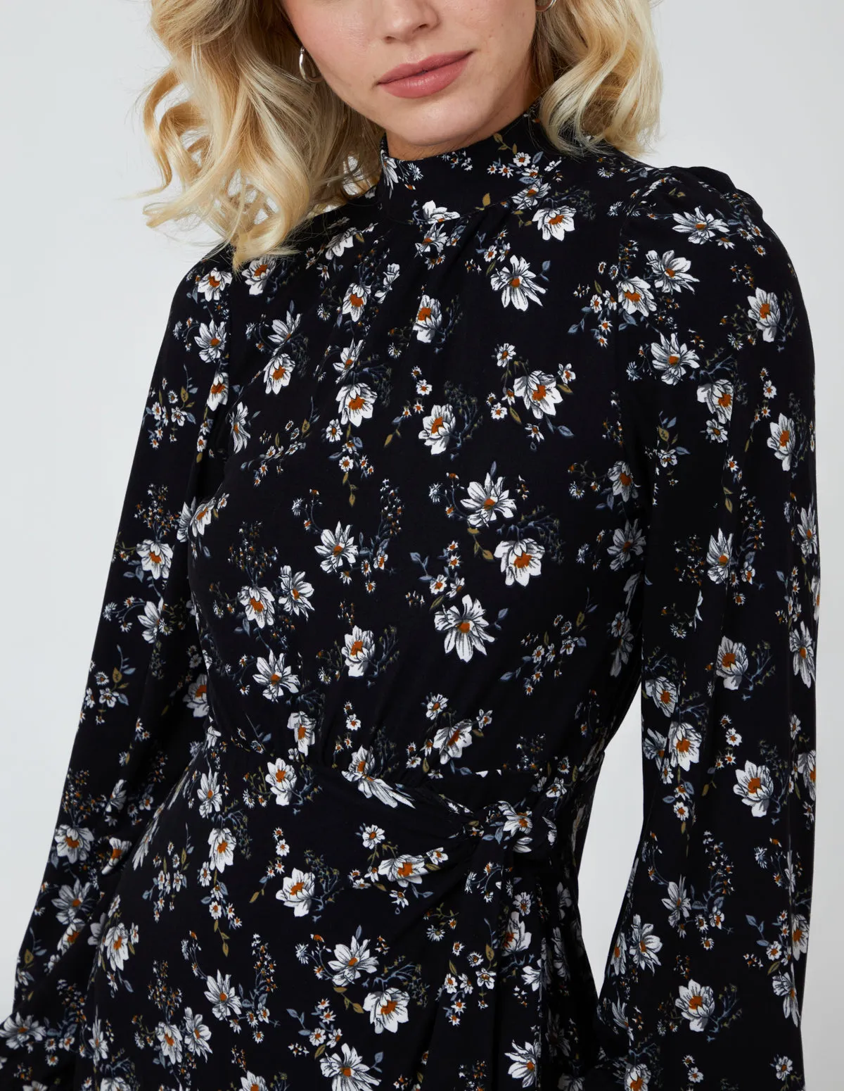 Tie Wrap Midi Dress sold by Blue Vanilla product image thumbnail 2
