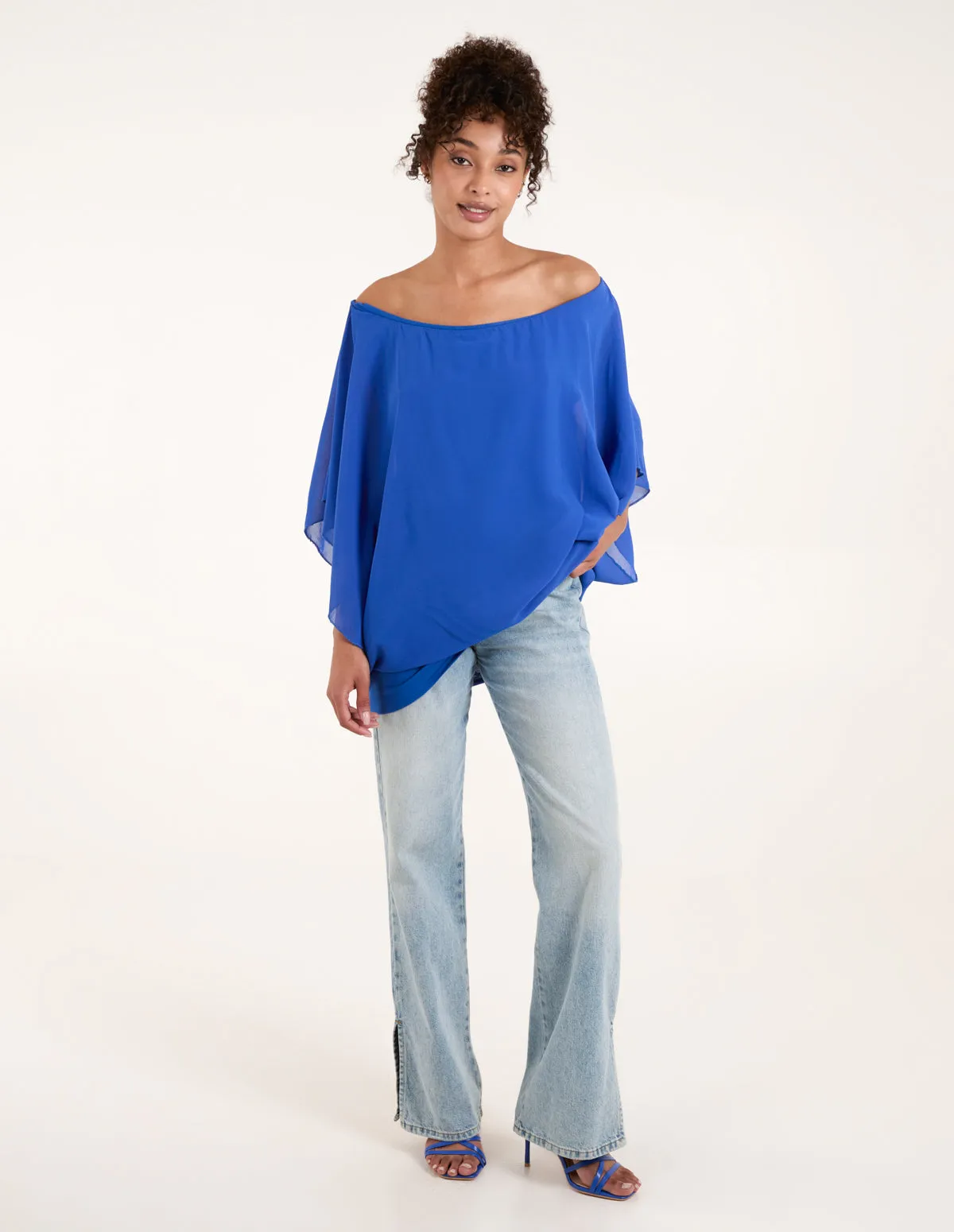Double Layer Sheer Detail Blouse sold by Blue Vanilla product image thumbnail 3