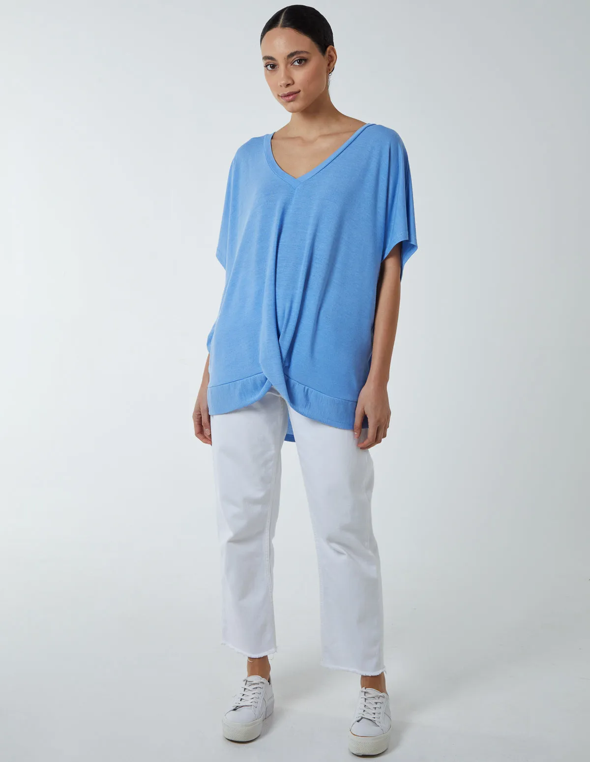 Front Twist T-Shirt sold by Blue Vanilla product image thumbnail 3