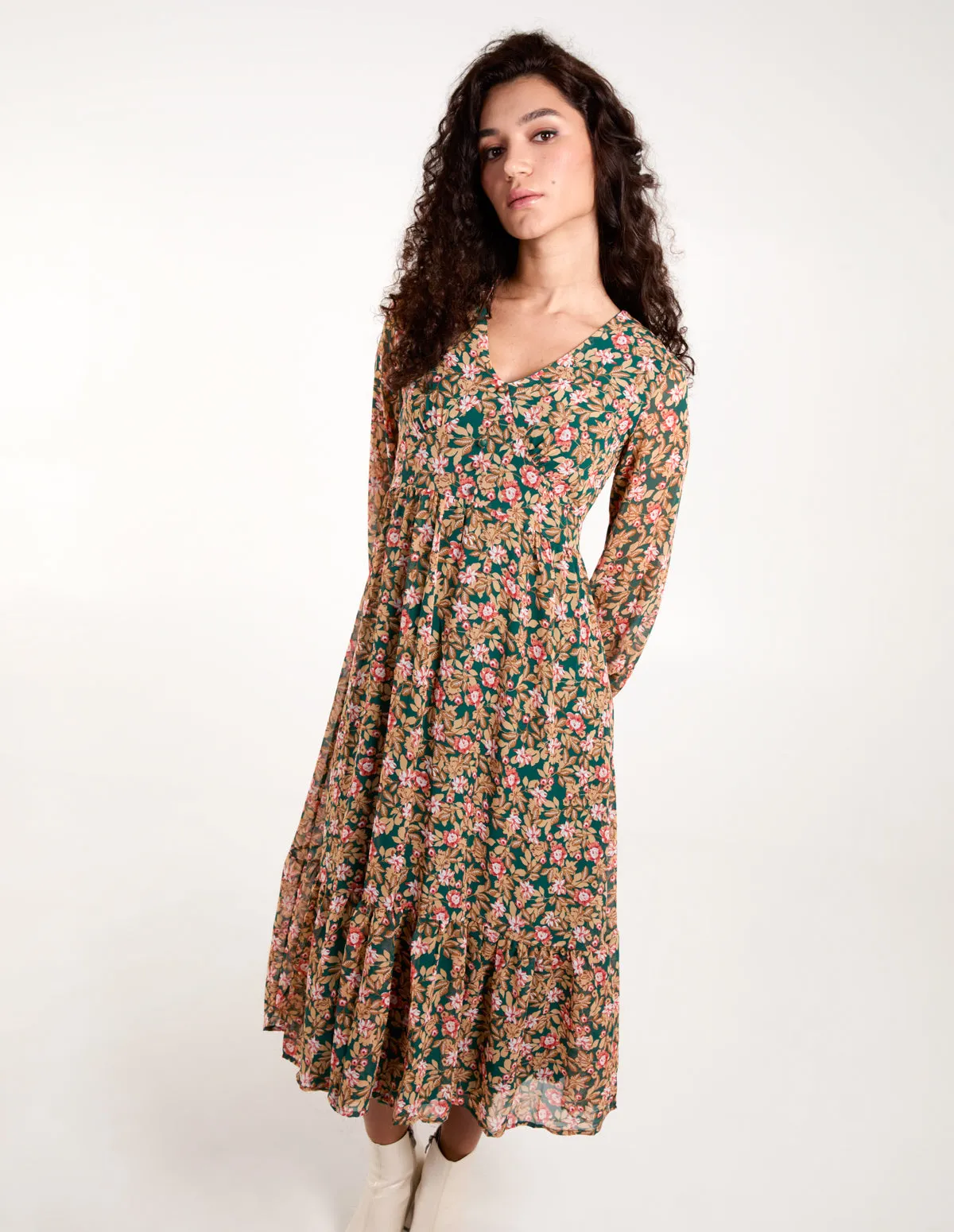 Button Through Midi Dress sold by Blue Vanilla