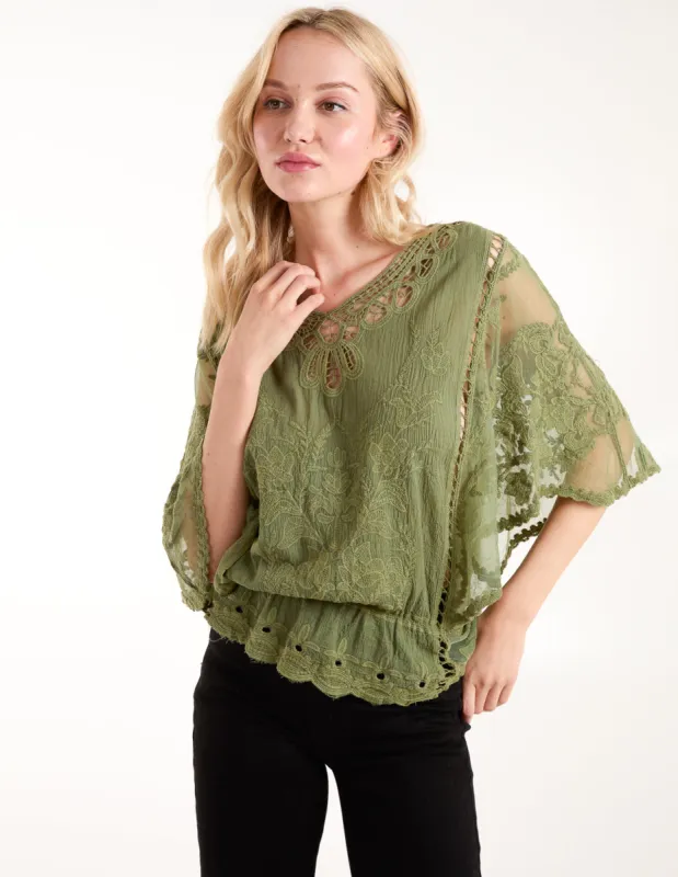 Butterfly Print Blouse sold by Blue Vanilla