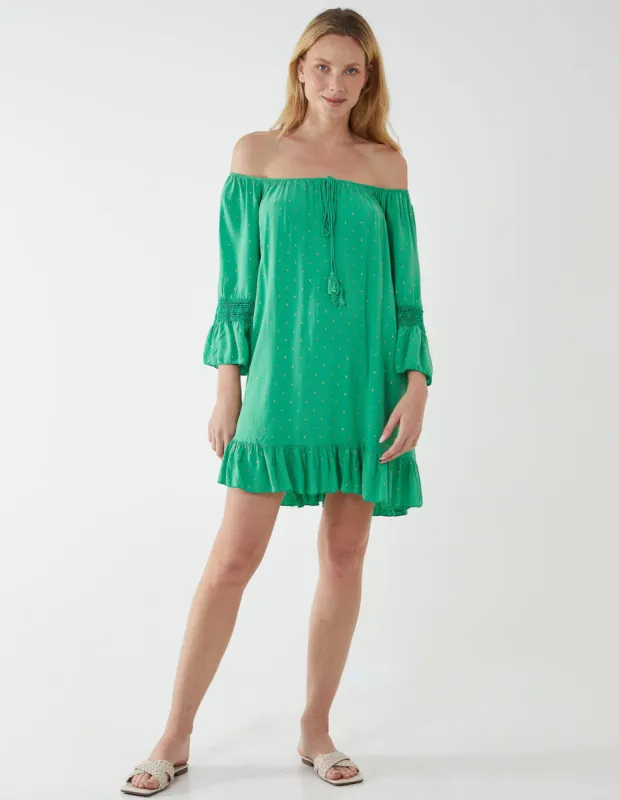 Crochet Sleeve Detail Dress sold by Blue Vanilla