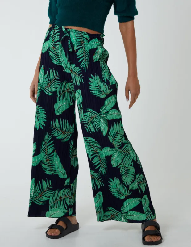 Tropical Print Elasticated Waist Culotte sold by Blue Vanilla