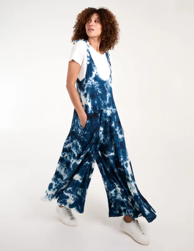 Tie Dye Wide Leg Jumpsuit made by Blue Vanilla
