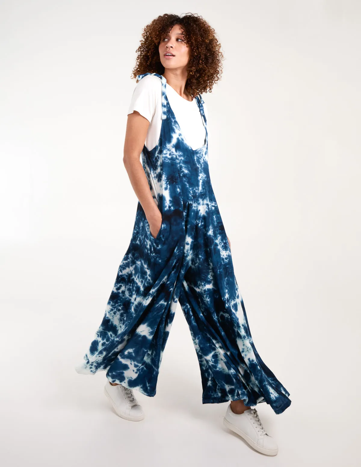 Tie Dye Wide Leg Jumpsuit sold by Blue Vanilla