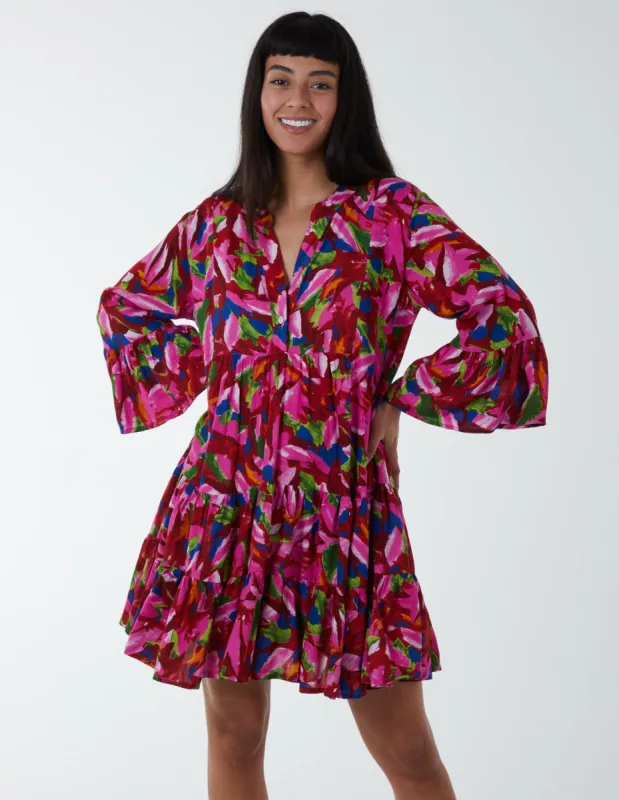 Tunic Tiered Smock Mini Dress sold by Blue Vanilla