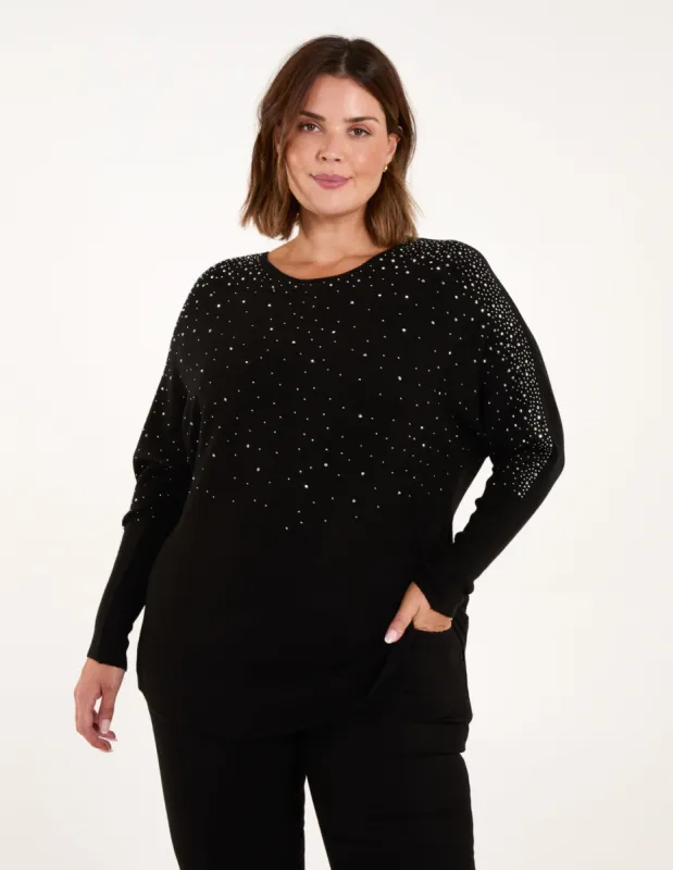 Curve Sparkly Diamante Jumper sold by Blue Vanilla