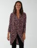 Draped Dip Hem Long Top sold by Blue Vanilla