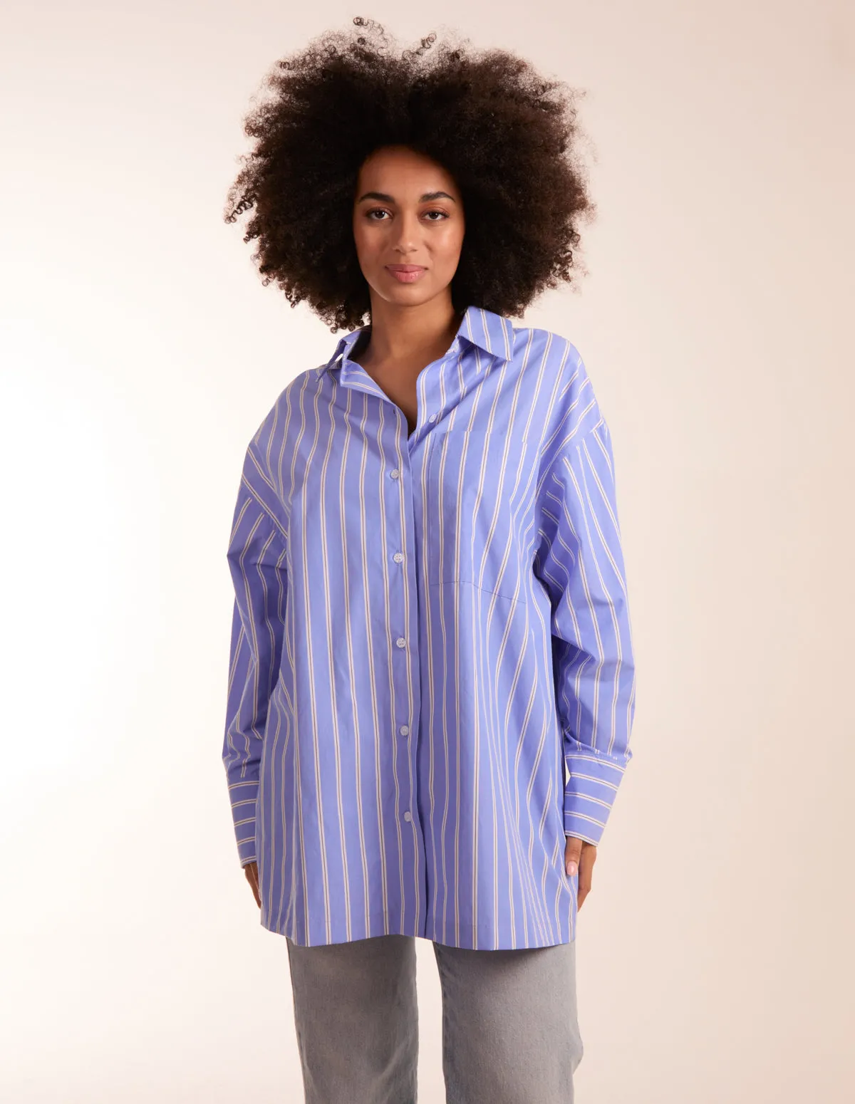 Oversized Pinstripe Shirt sold by Blue Vanilla