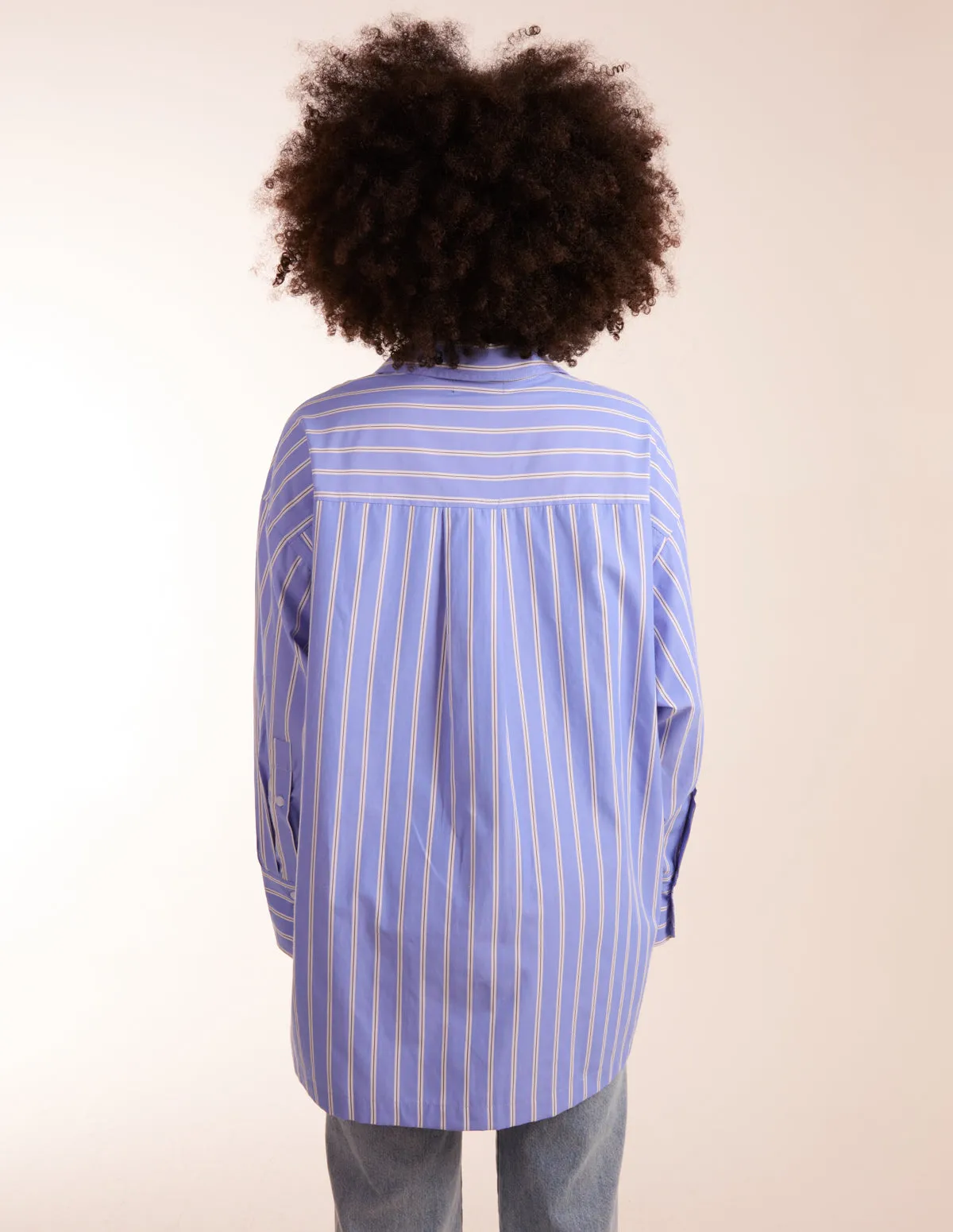 Oversized Pinstripe Shirt sold by Blue Vanilla product image thumbnail 4