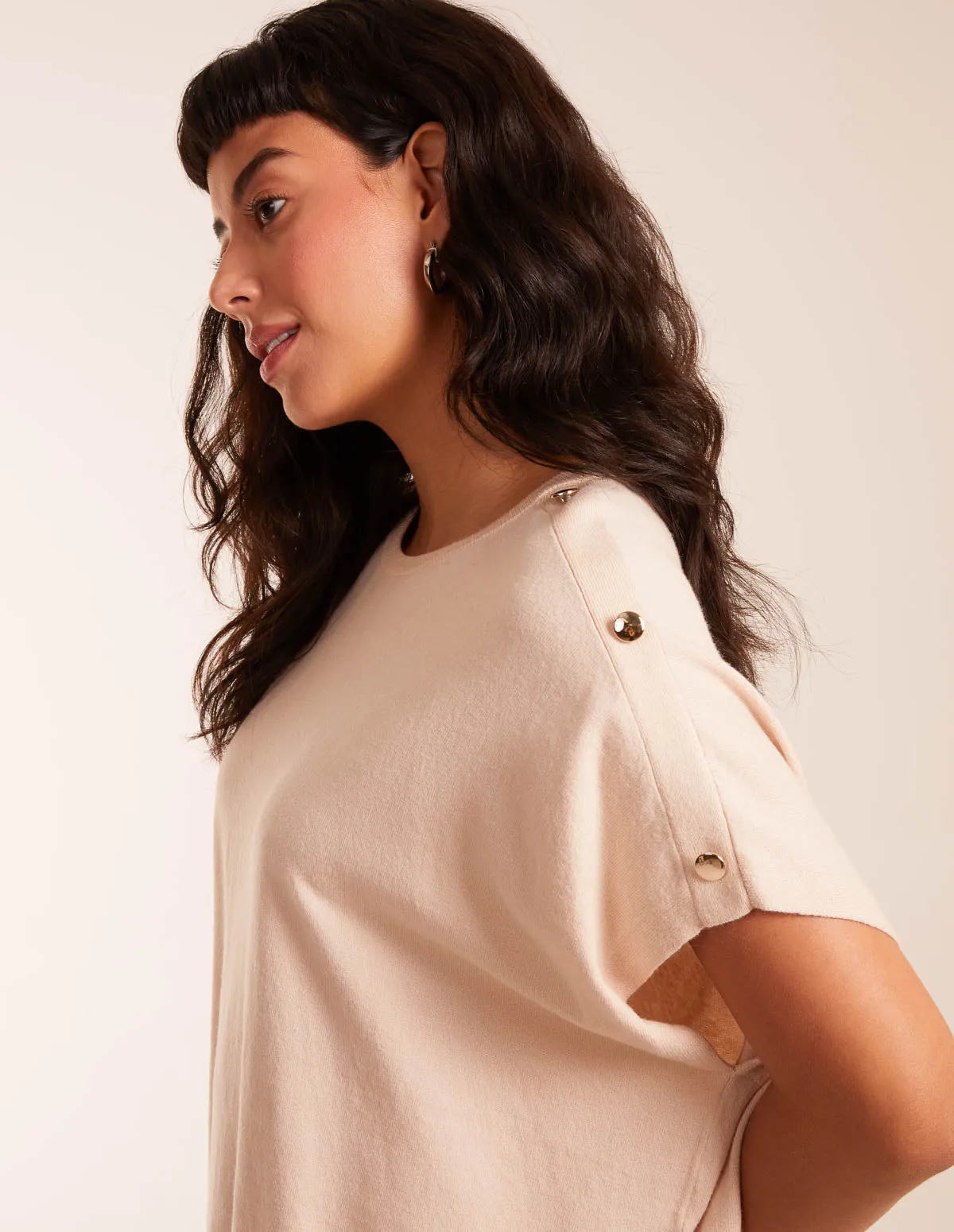 Oversized Button Shoulder Top sold by Blue Vanilla product image thumbnail 2