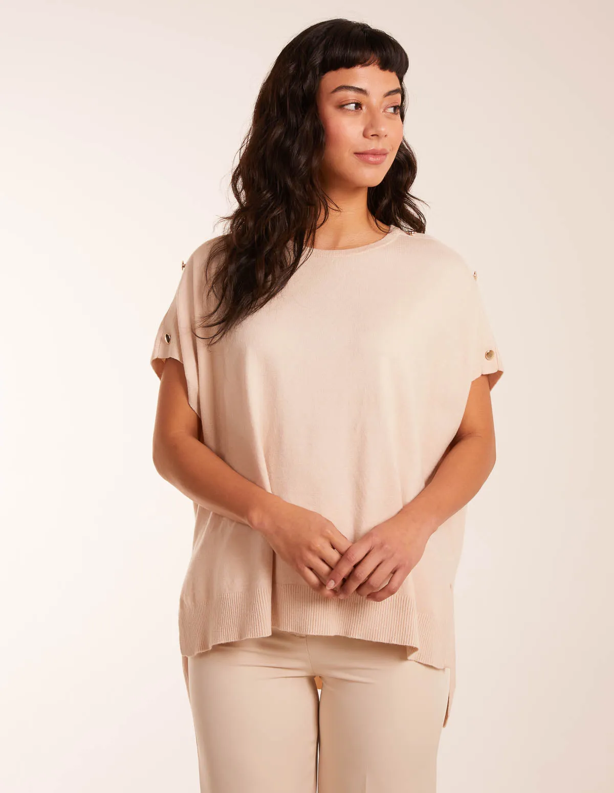 Oversized Button Shoulder Top sold by Blue Vanilla product image thumbnail 4