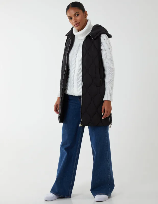 Wave Quilted Gilet sold by Blue Vanilla