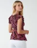 Milkmaid Button Front Peplum Top sold by Blue Vanilla
