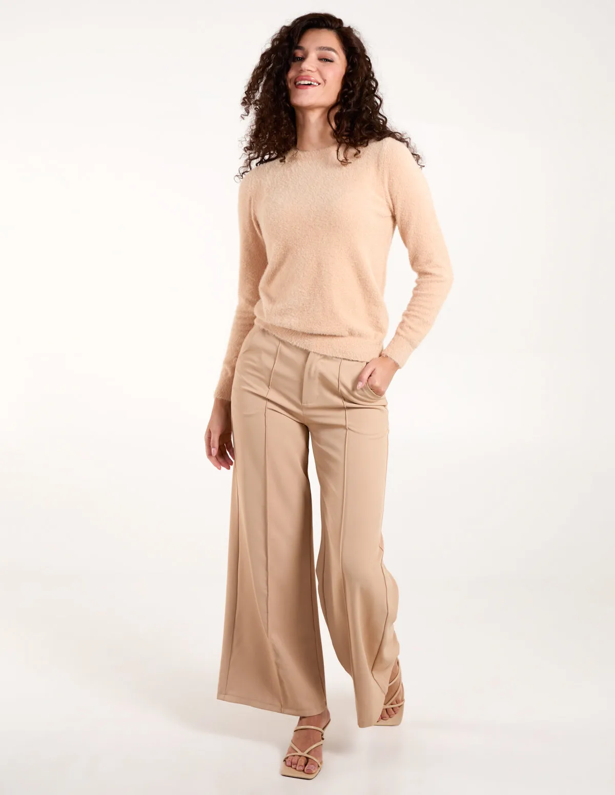 Fluffy Knit Scoop Neck Jumper sold by Blue Vanilla