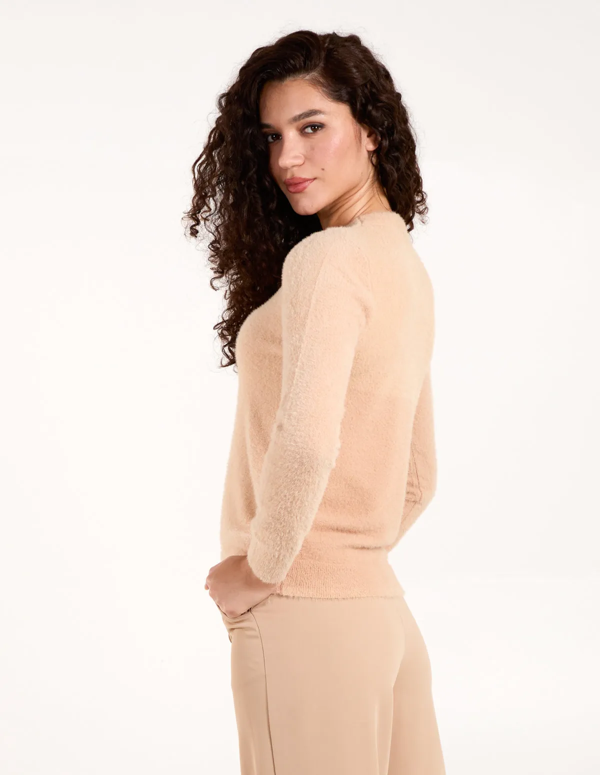 Fluffy Knit Scoop Neck Jumper sold by Blue Vanilla product image thumbnail 5