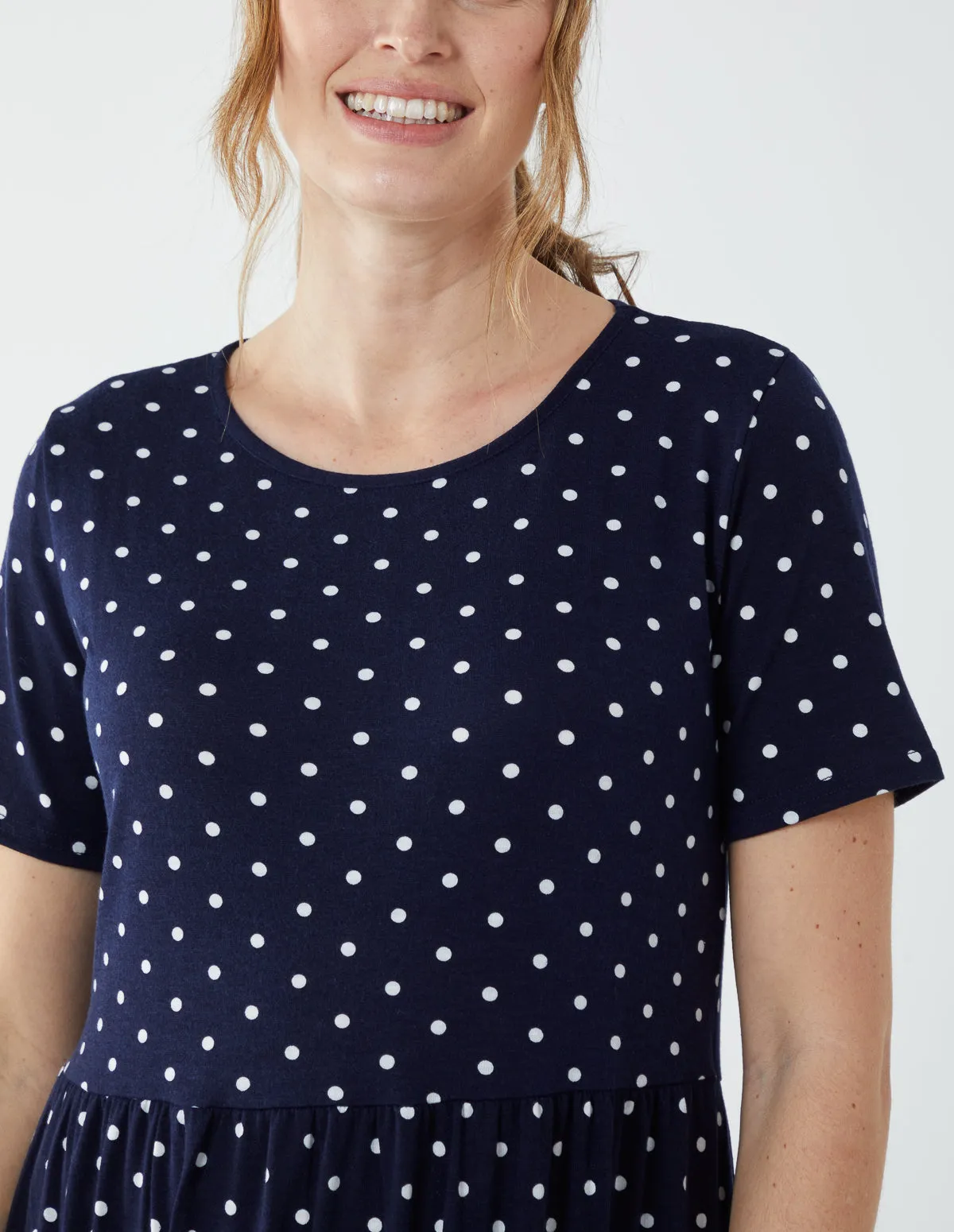 Tiered Smock Midi Dress sold by Blue Vanilla product image thumbnail 2