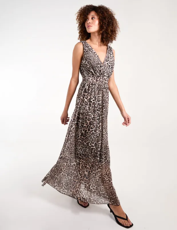 Leopard Print Maxi Dress sold by Blue Vanilla
