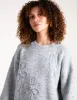 Knit Flower Embroidery Cropped Jumper sold by Blue Vanilla