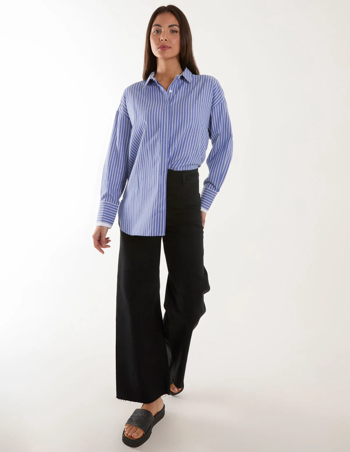 Contrast Cuff Oversized Shirt sold by Blue Vanilla product image thumbnail 2