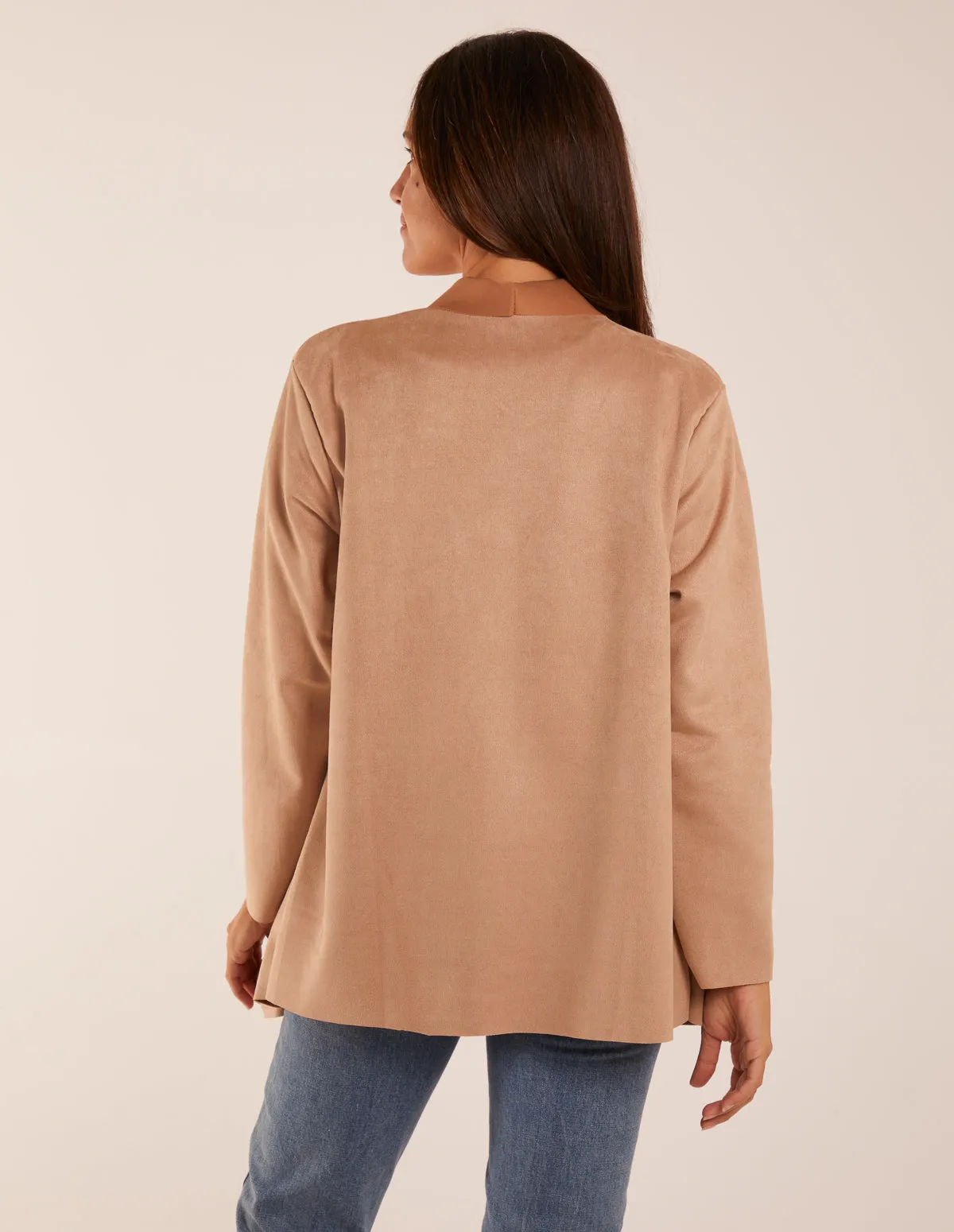 Suede Look Waterfall Jacket sold by Blue Vanilla product image thumbnail 4