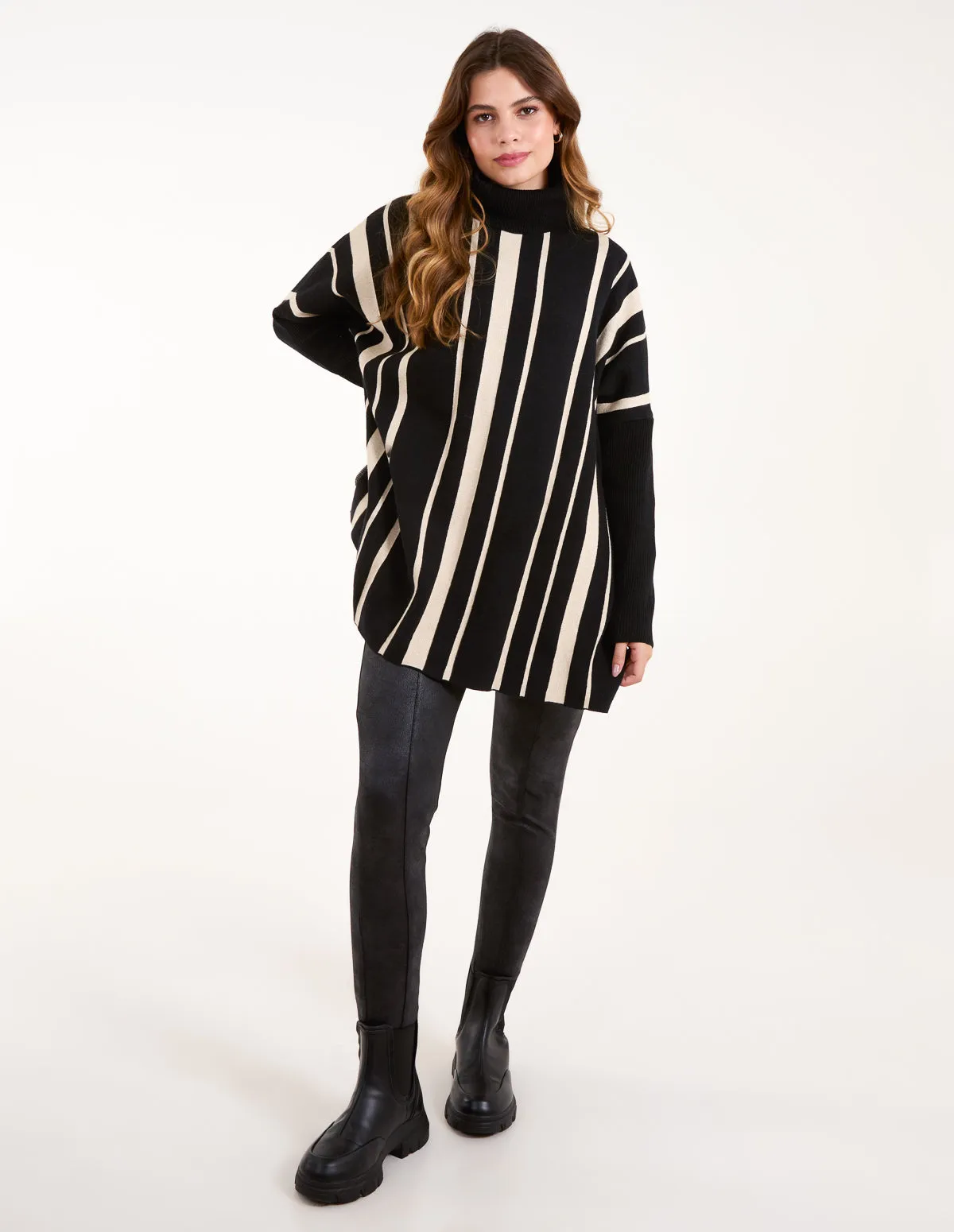 Roll Neck Pinstripe Jumper sold by Blue Vanilla product image thumbnail 3