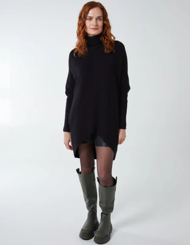 High Low Turtle Neck Jumper sold by Blue Vanilla