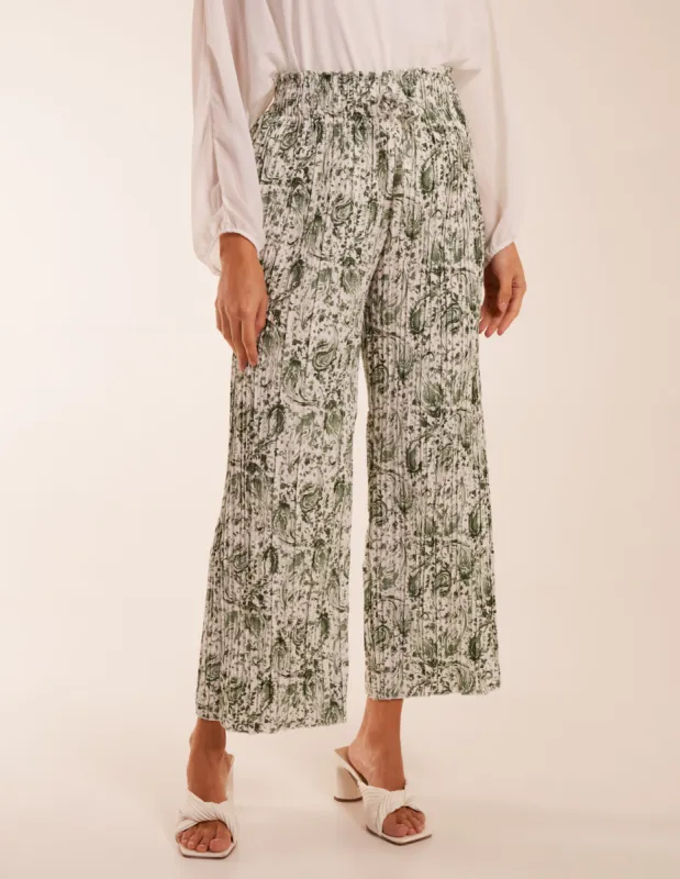 Paisley Wide Leg Trousers sold by Blue Vanilla